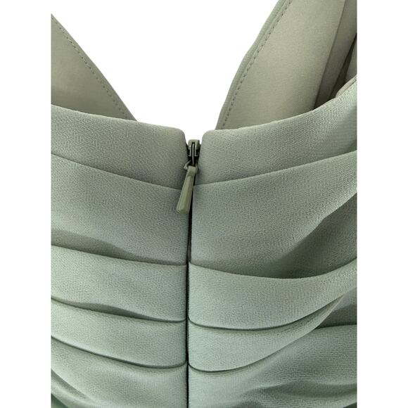 Sorella Vita Dress Green Bridesmaid Formal Chiffon Sleeveless Dress Size 18 - Picture 5 of 11
